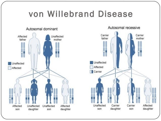 chart of von Willebrand Disease genes